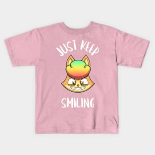 kittyswat Simone "Just Keep Smiling" Kids T-Shirt